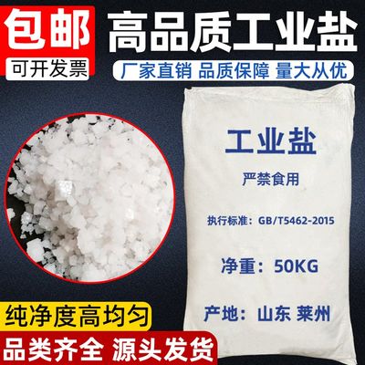精制工业盐50公斤日晒细盐锅炉软化水融雪剂除冰杀树氯化钠软化盐