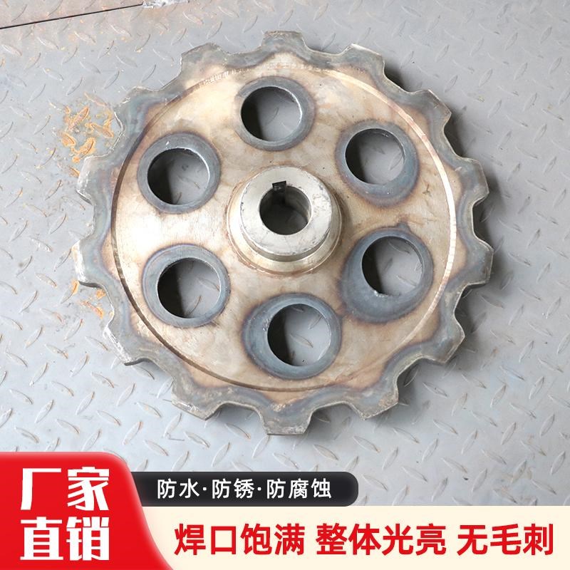 提升机链轮单排双排链轮总成矿用刮板机提升机45不锈钢链轮