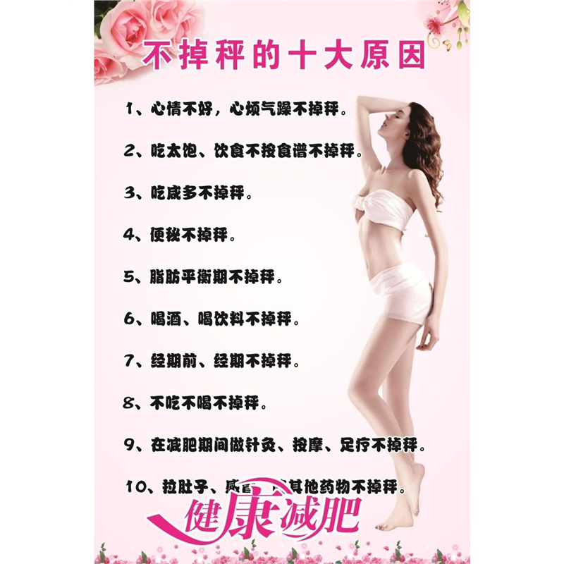 不掉秤的十大原因海报展板减肥不不掉称的12种原因不掉称的原因