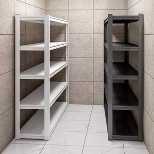 家用货架置物架多层落地仓库阳台储物架杂物间地下室钢制收纳铁架