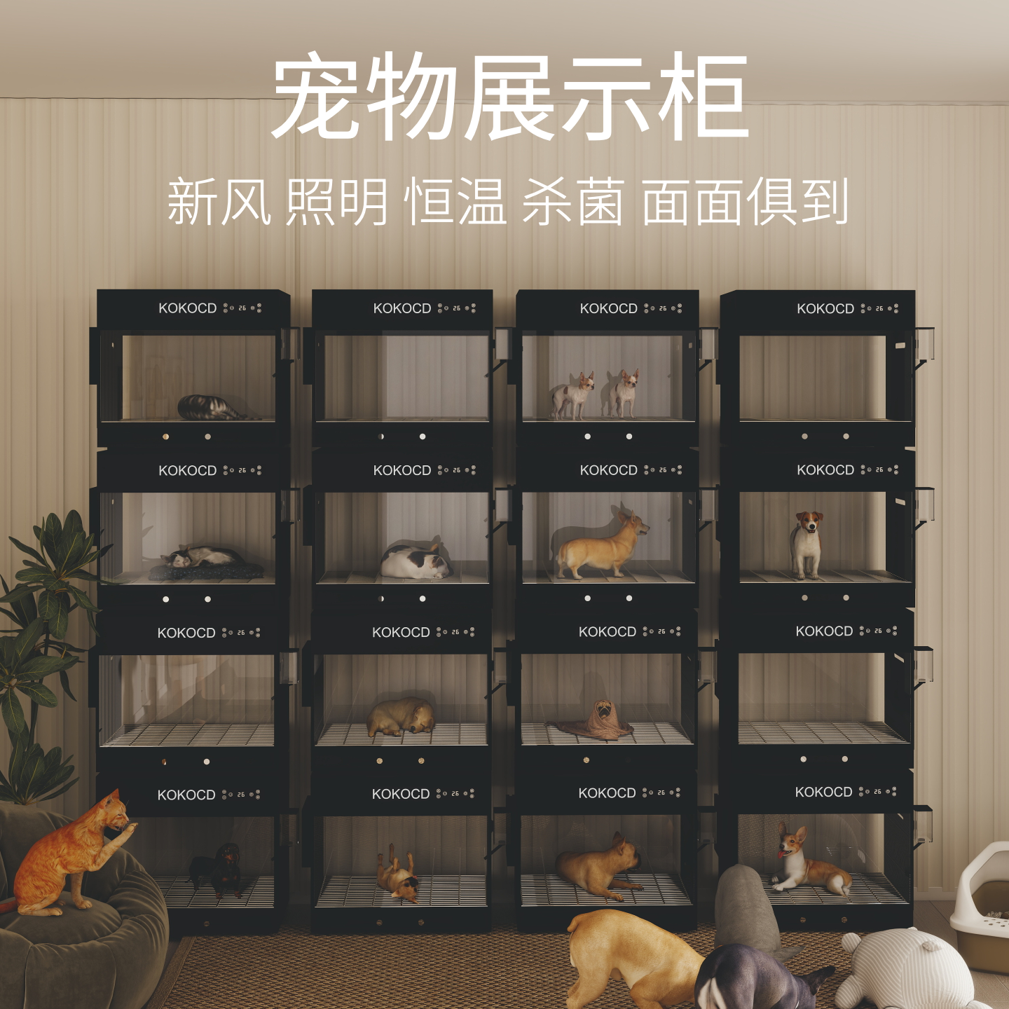 KOKOCD多功能宠物店智能舱展示柜
