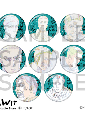 I.G WIT 进击的巨人埃尔文盲抽马口铁徽章吧唧周边礼物撤退的矮人