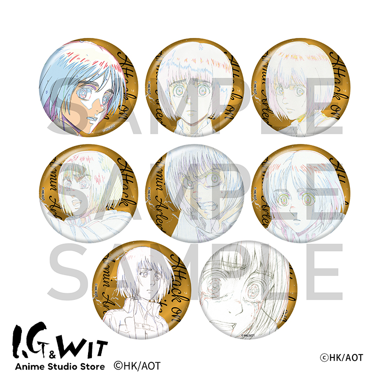 I.G WIT 进击的巨人阿明盲抽马口铁徽章吧唧动漫周边-预售