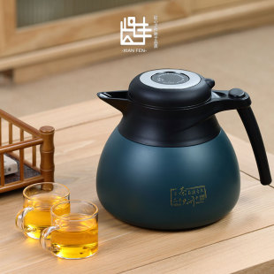 贤丰316不锈钢焖茶壶温显闷泡茶壶大容量保温壶过滤内胆茶壶家用