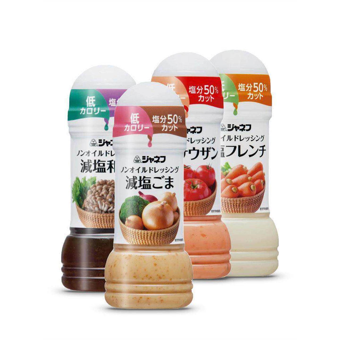 低卡减盐丘比无油调味汁日本沙拉酱芝麻千岛法式日式低糖热量碳水