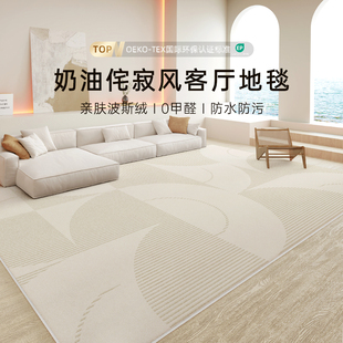 轻奢高级奶油风沙发家用卧室床边毯加厚天津地垫 地毯客厅2024新款