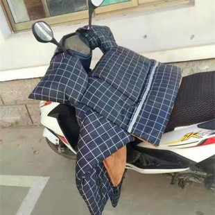 加绒加厚加大加宽防水冬天冬款 踏板专用125电动摩托车挡风被冬季