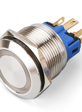 红波金属按钮关mm圆形带灯关自锁式自复位HGQE