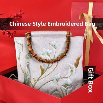 中国特色礼物送老外实用型伴手礼风外国人国外客户国风刺绣高档礼