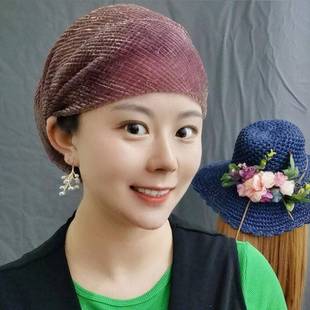 帽子遮白发的头饰新款夏季薄款亮丝包头帽女2025妈妈洋气蕾丝弹力
