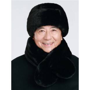 2025新款帽子男款中老年冬爸爸加厚仿水貂毛老人雷锋帽男士季保暖