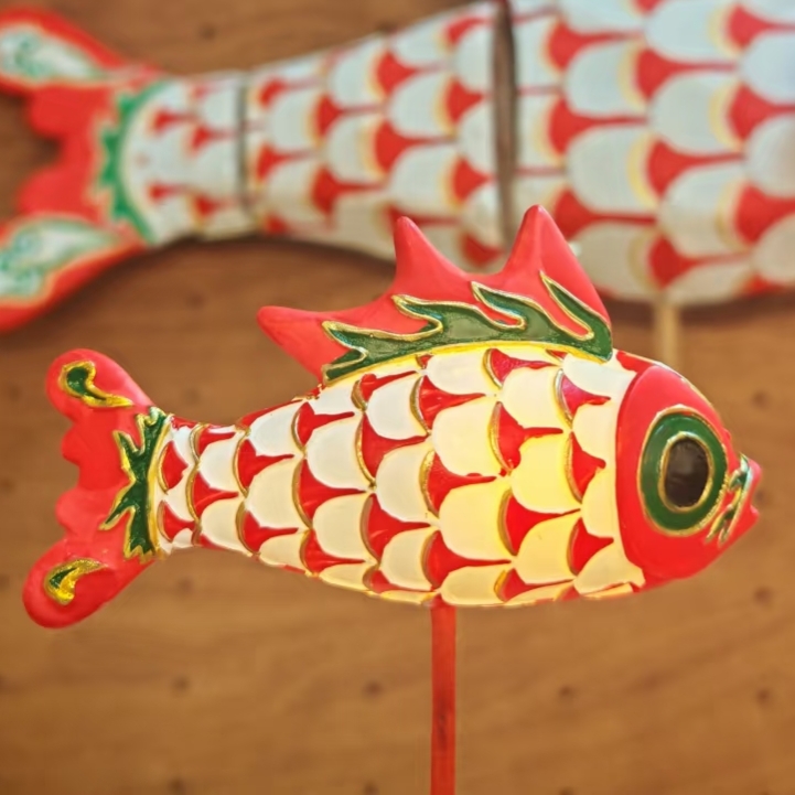 大魚徽州魚灯发光鱼灯冰箱贴国潮手持鱼灯伴手纪念品非遗礼物