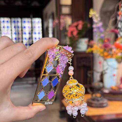 苏州文创拙政园鸳鸯馆紫藤花冰箱
