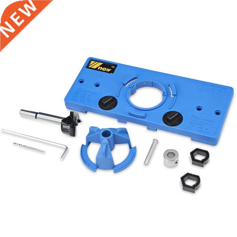 NEW 35MM Cup Style Hinge Boring Jig Drill Guide Set Door Hol