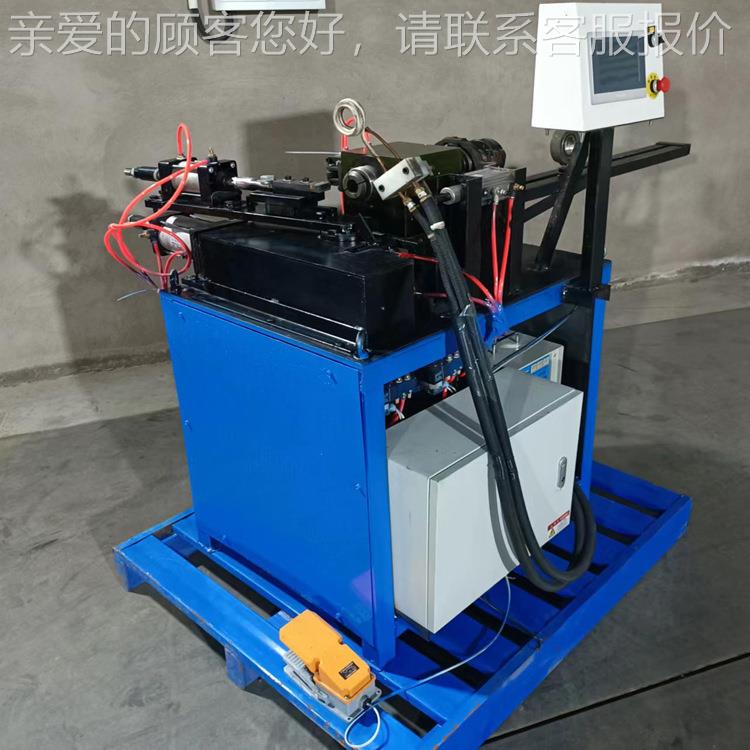 头圆平头全自动加热旋封机 家具钢管jr40气动封头机 口封压管机