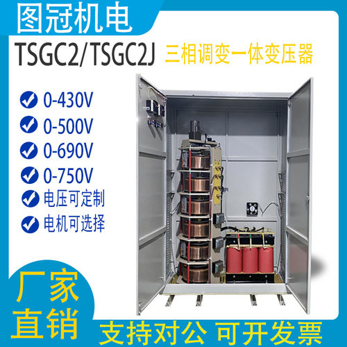 三相接触式调压器TSGC-100KVA三相输入380V输出0-800V900V1140V