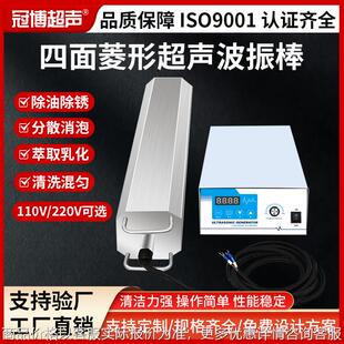 投入式超声波清乳化分散器药物提取混合振动棒管道除垢油清洗设备
