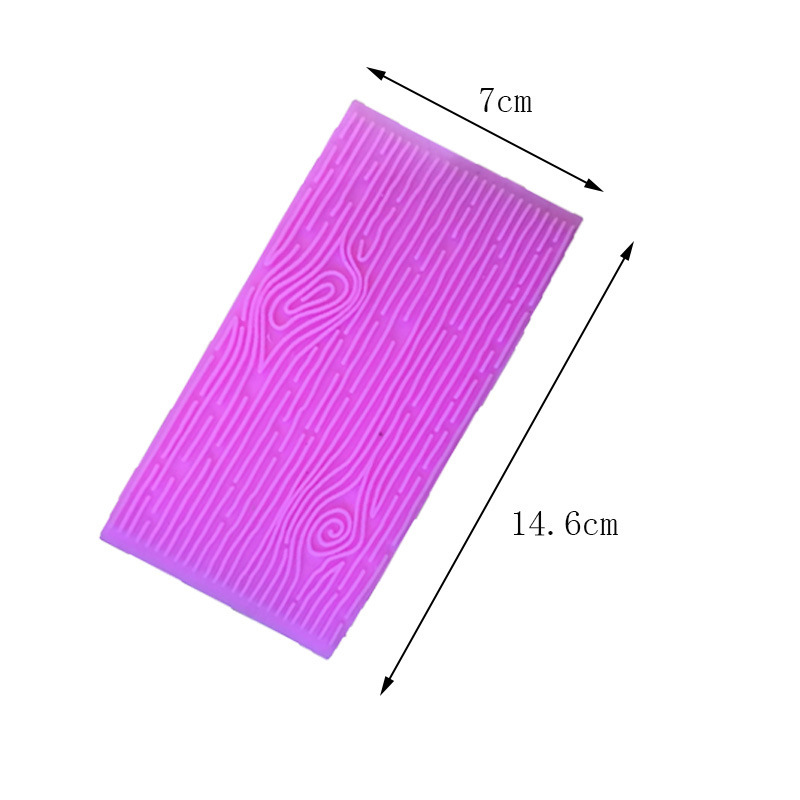 巧克力烘焙蛋糕矽胶模具森系壁砖树皮木纹纹路翻糖烘焙工具轻土模