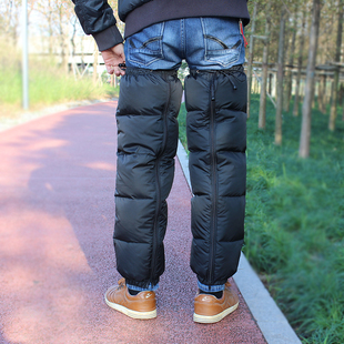 羽绒护膝超强保暖男女骑车防风加厚长款 冬季 护膝电动车摩托车护膝