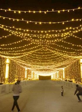 led小彩灯闪灯串灯满天星u户外24V低压防水灯串圣诞节日霓虹装饰