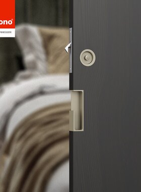 美式香槟金色口袋移门拉手t推拉门锁暗藏平移门锁嵌入式卧室门把