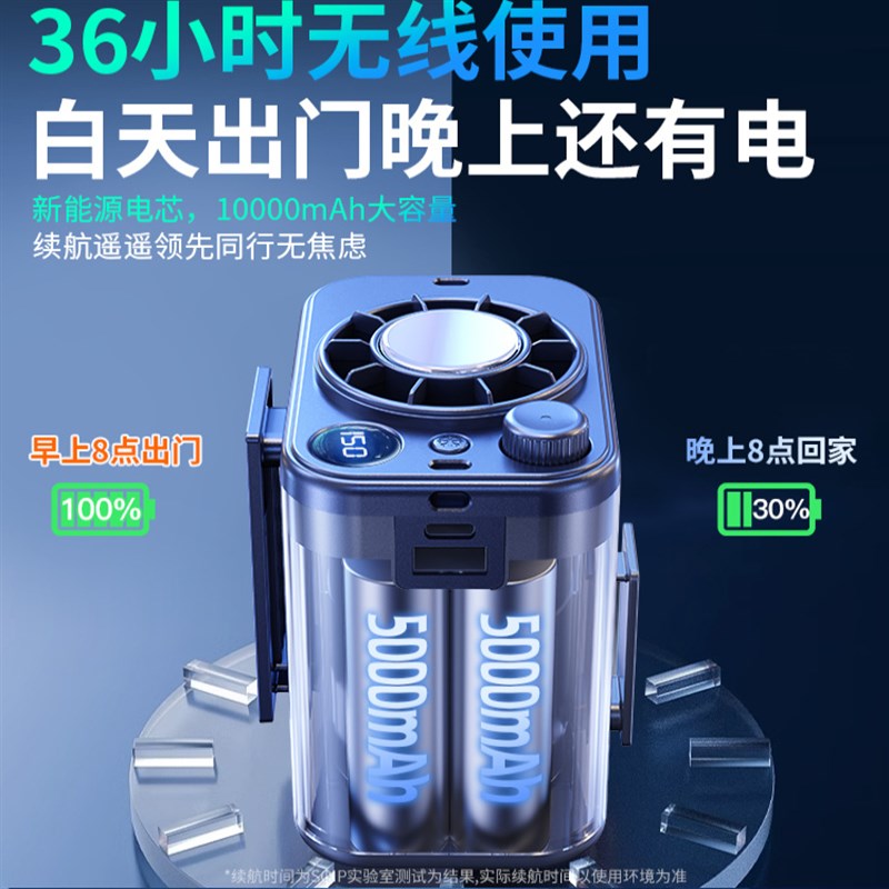 户外制冷】挂腰风扇男生生日礼物送男朋友老公男士实用的惊喜礼品