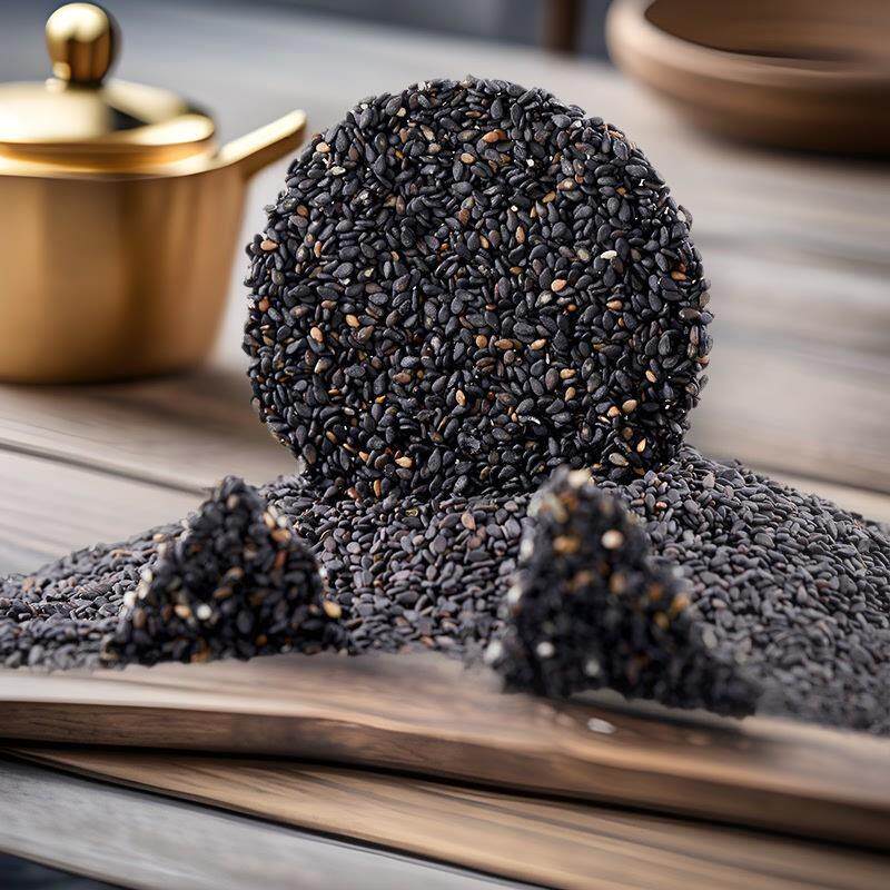 黑芝麻饼无糖精高钙蜂蜜孕妇儿童老人薄饼干零食小吃早餐休闲食品