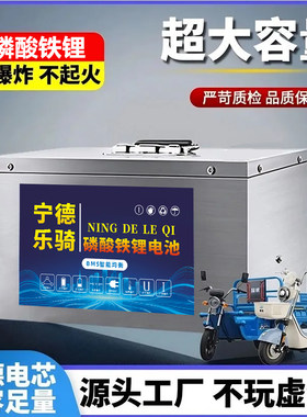 工厂直售宁德铁锂三四轮专用锂电