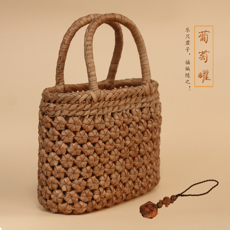 福建省非a物质文化遗产 野葡萄藤手工编织包手提包朴实百搭手拎包