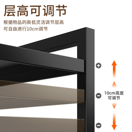 厨房微波炉置物架台面可伸缩多功能烤箱收纳架子家用双层桌面橱柜