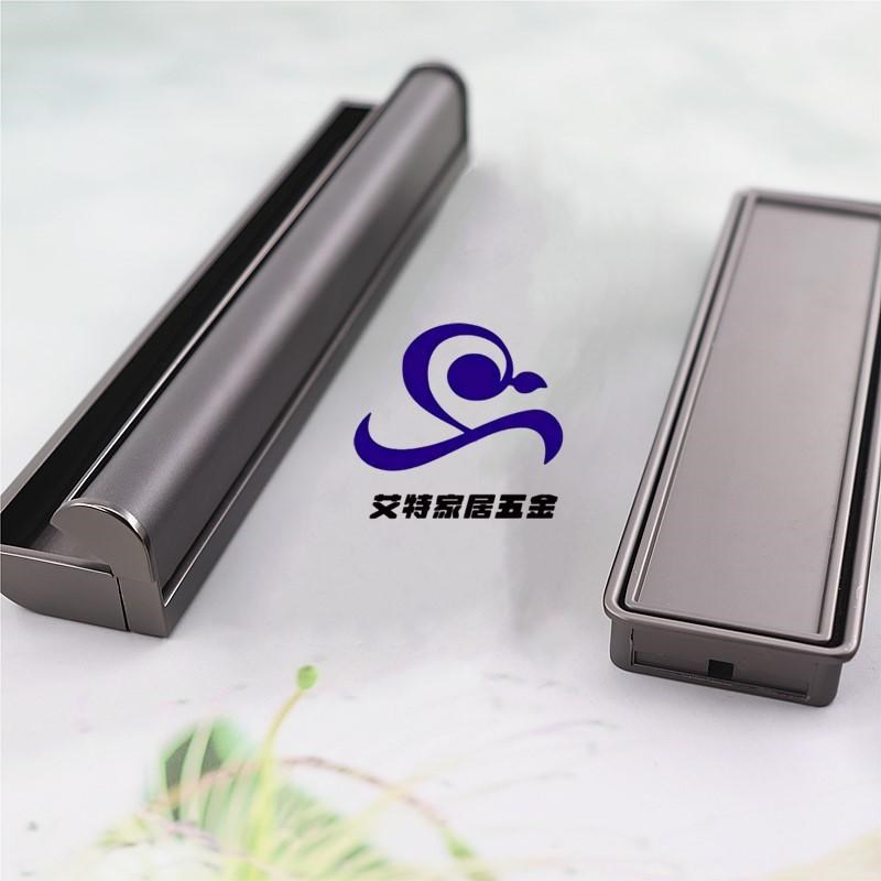 意式简约可贴皮暗装榻榻米极简门把手隐形内嵌柜门衣柜推拉门拉手