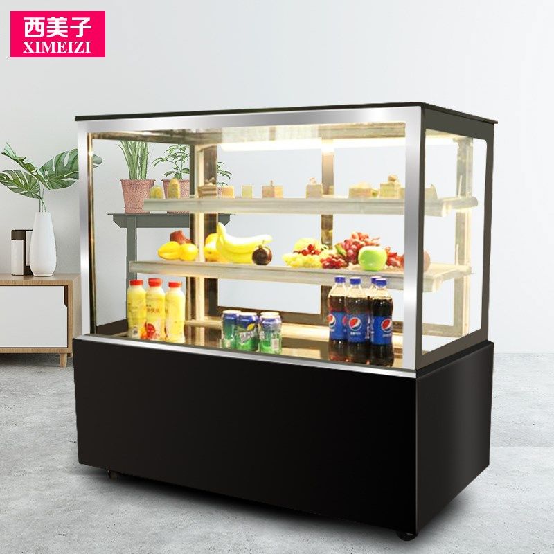 奶茶店水果冷藏展示柜咖啡店甜品蛋糕展示柜台式小型便利店熟食柜