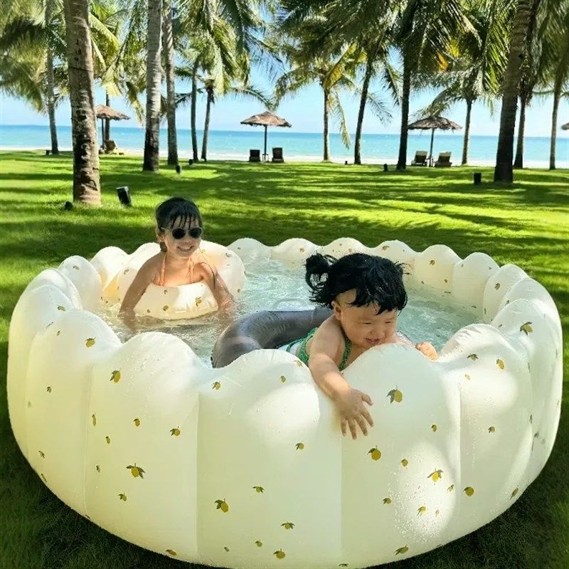 游泳池儿童家用充气泳池戏水池农村院子婴儿泡泡池玩水充气垫折叠