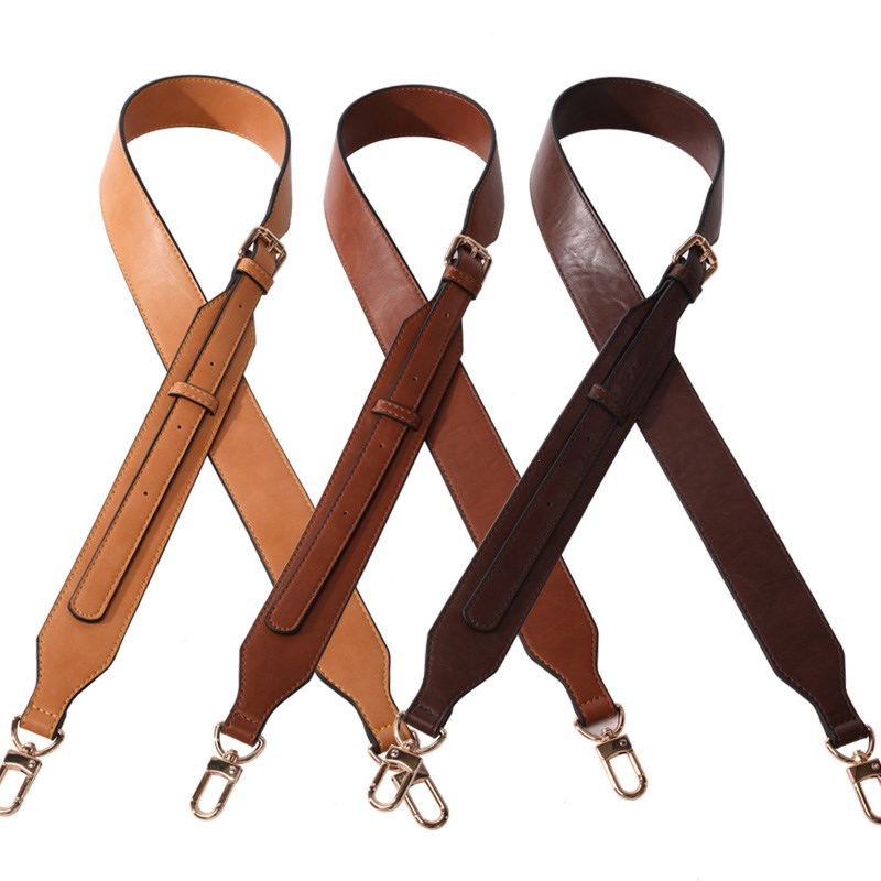 包包替换肩带diy包配件单肩斜挎两用宽肩带简约秋冬多色皮质包带