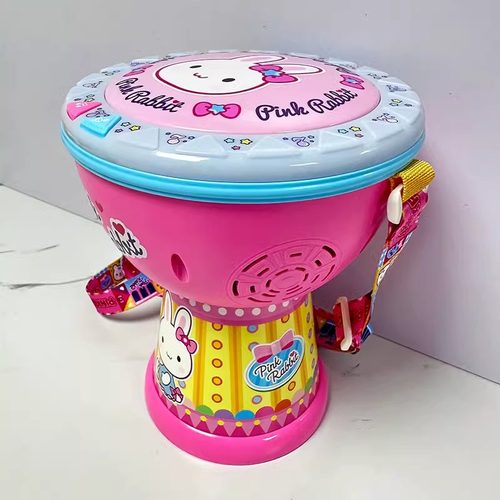 儿童打鼓b玩具打击乐器手拍鼓宝宝手敲打鼓婴幼儿腰鼓1一2岁6个月