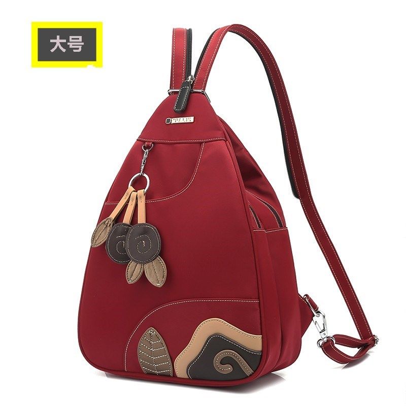 韩版时尚新款防盗牛津布本命年红双肩背包女单肩胸包斜挎轻便防水,箱包皮具/热销女包/男包,双肩背包,淘宝优惠券,粉丝福利购,淘宝优惠卷