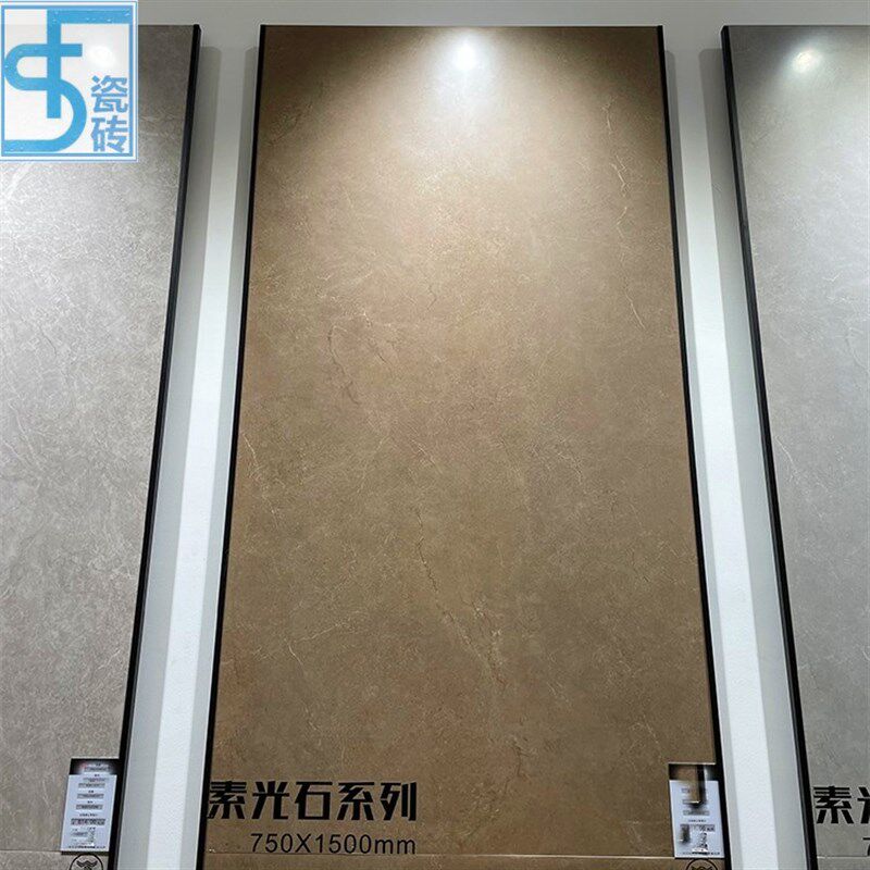 简约瓷砖750X1500咖啡色通体大理石墙砖600X1200棕色柔Z光防滑地