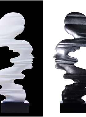 酒店别墅摆设网红艺术摆件落地现代简约抽象雕塑人像人物装饰品