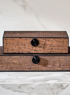 酒店样板间酒柜展示架装饰v收纳储物盒子摆件软装设计搭配空间布