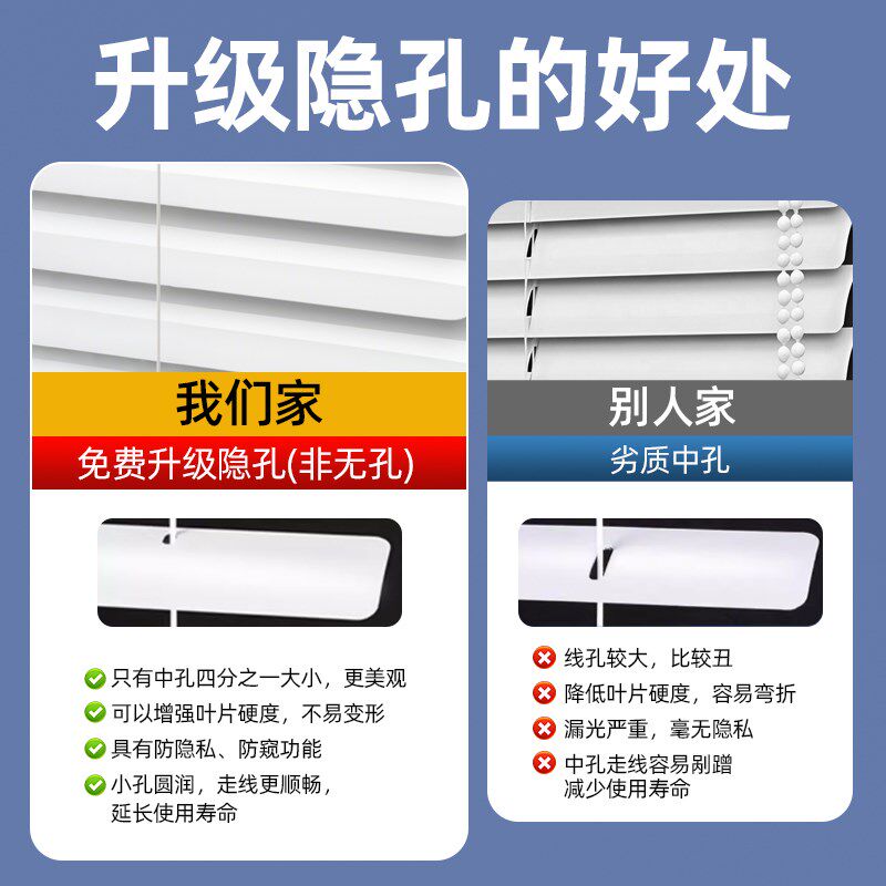 免打孔铝百叶窗帘卷帘2025新款遮光升降厨房卫生间厕所浴室遮挡帘