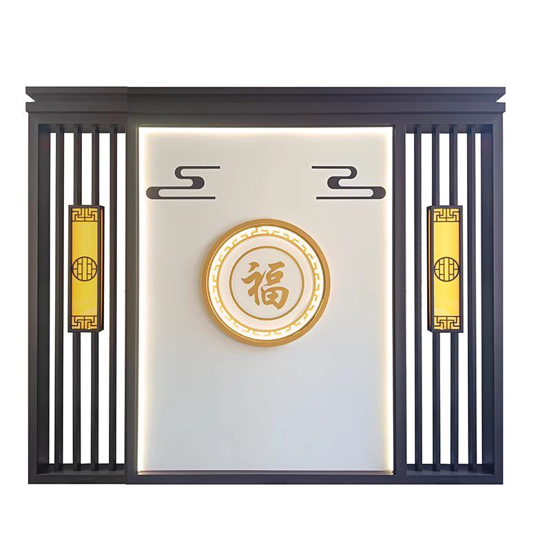 304不锈钢背景墙屏风墙现代民宿庭院别墅影壁墙迎门墙遮挡金属