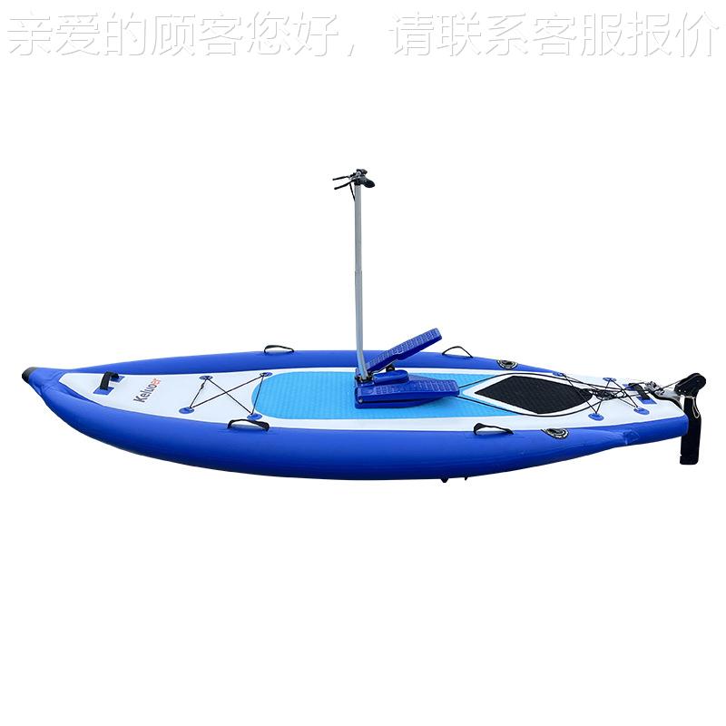SP可折叠脚踩冲浪板站立充气桨板踏划水板休水闲上自行脚车KLE-29