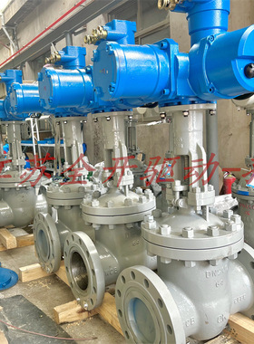 矿用电动法兰闸阀 DN250一体式防爆闸阀 MZ941H-64C 带RS485