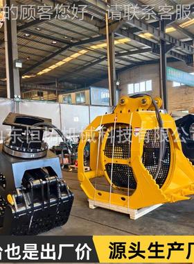 滚筒掘机筛分斗分笼挖河IHR筛洗斗矿石沙土壤筛选挖掘滚筒机筛