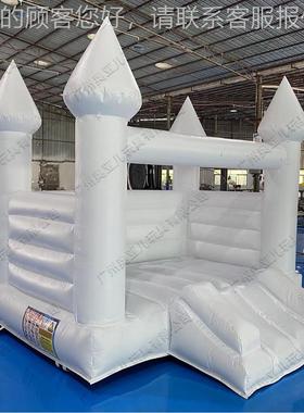 户外A332充气城堡儿童堡派对婚游屋白色乐弹跳蹦蹦床城乐礼园厂家