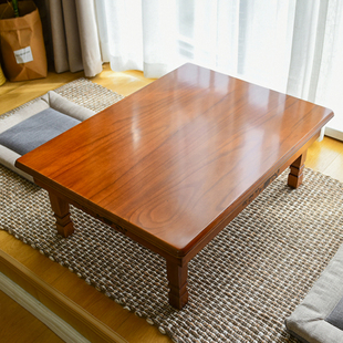 炕桌榻榻米矮桌朝鲜族木桌 家用实木正方形折叠餐桌韩式