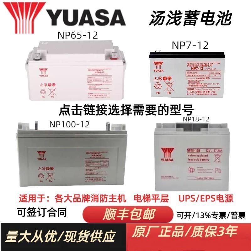 YUASA汤浅蓄电池NP-12V200A100A65A40A38A24A18A17.2A7.5A4A3.2AH