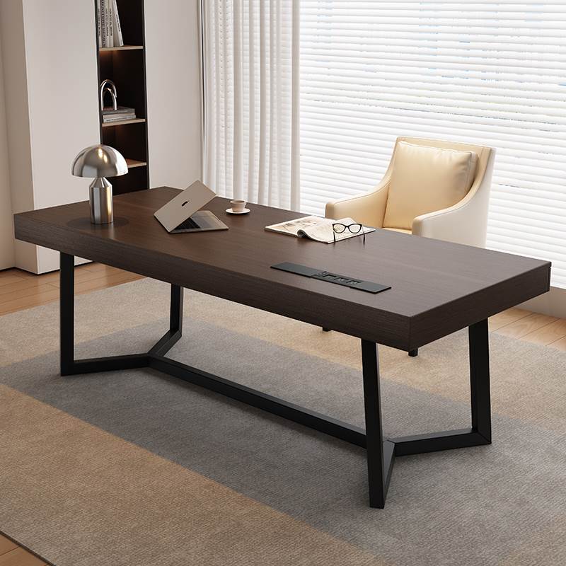 意式极简全实木书桌椅组合现代简约家用卧室书房办公桌办公电脑桌