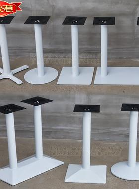 简约白色桌脚书吧桌脚桌子腿 小清新餐桌腿小吃店支架 奶茶店桌脚