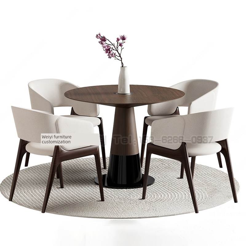 销售部门谈判桌椅组合酒店大堂接待休闲餐厅B&B咖啡厅设计师椅子